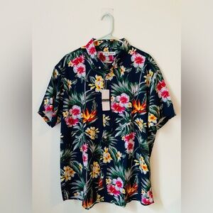 NEW Jack Tailor men’s Hawaiian shirt button down XXL